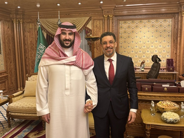 بن مبارك يلتقي بن سلمان وهذا ما دار بينهما