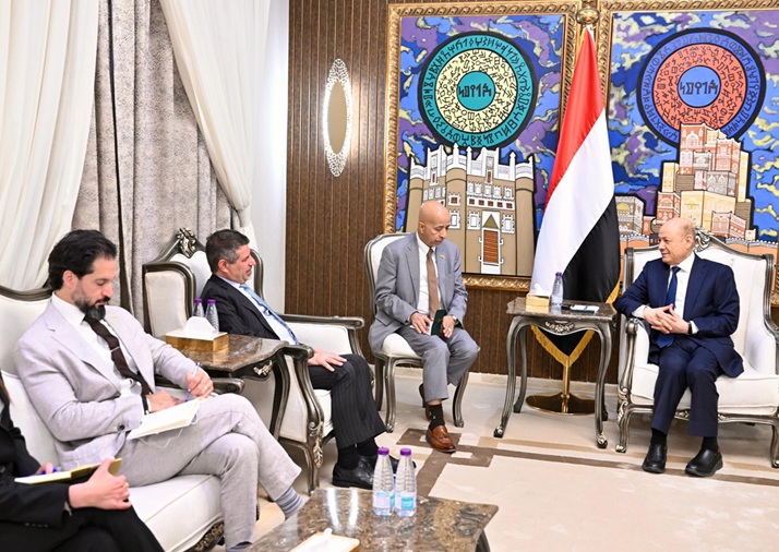 الكشف عن تفاصيل لقاء السفير الأمريكي مع الرئيس العليمي بشأن ردع الحوثيين